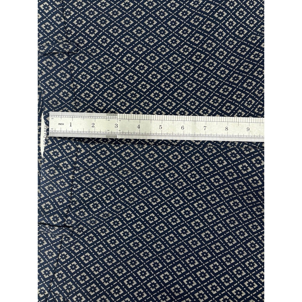 Gerard Darel Paris Andra Geometric‎ Print Trousers Navy White Size 42 - Picture 9 of 11